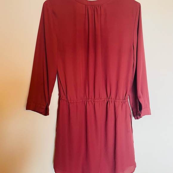 Women’s coral Kismet fall 3/4 sleeve dress. Flowy princess barbie - Picture 4 of 6